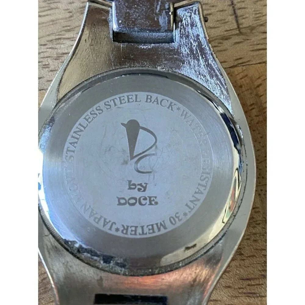 Vtg San Francisco 49ers Football Face Silver Stainless Steel‎ Men's Wristwatch